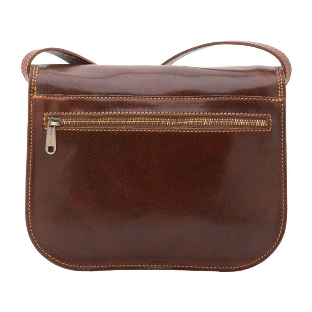 Borsa a tracolla da donna - Modello False - Vera pelle - 27.0 x 20.0 x 12.0 cm
