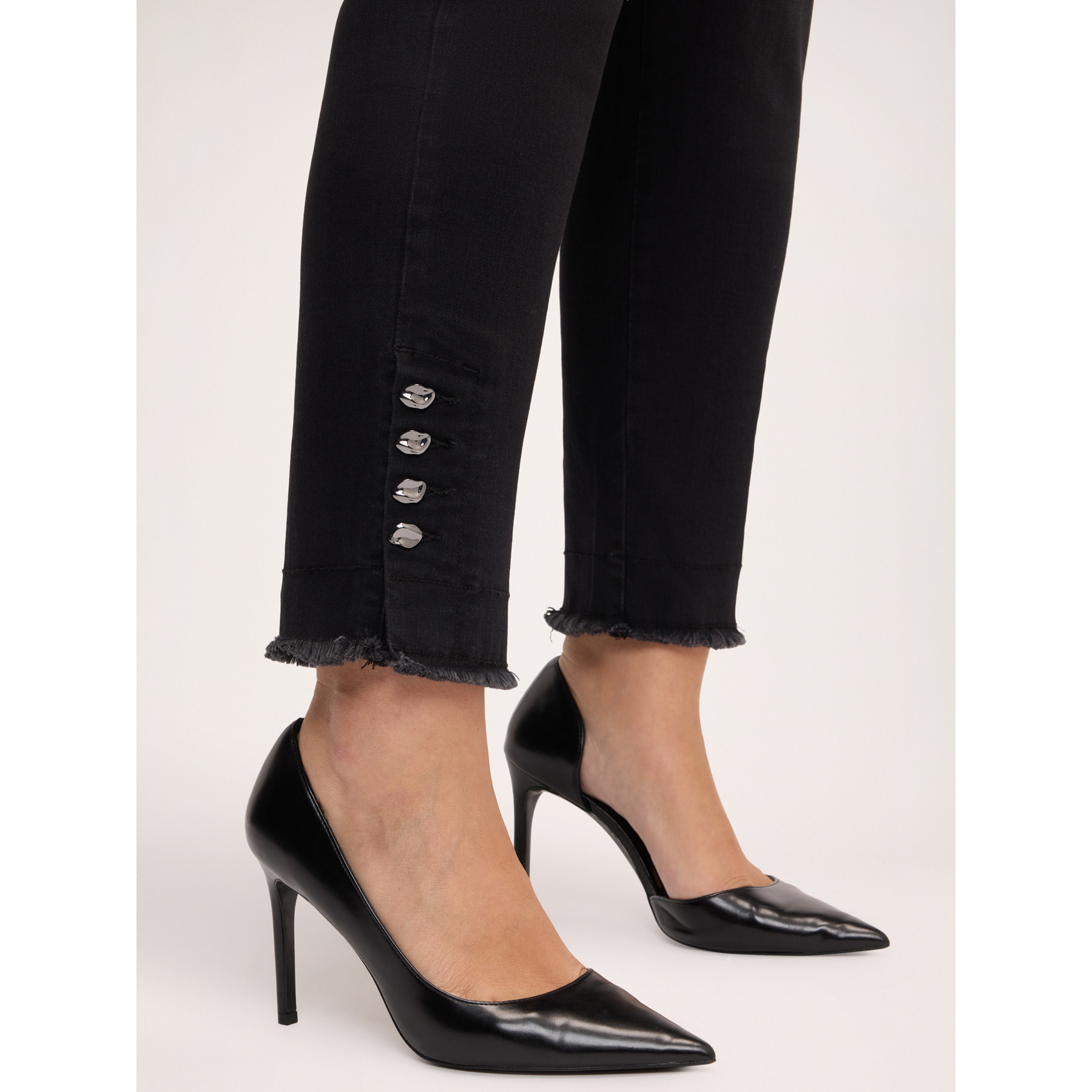Fiorella Rubino - Jeans Skinny con applicazioni - Nero