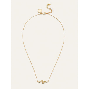Collar Serpiente Baño Oro