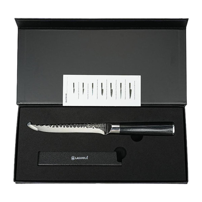 Couteau à désosser noir 29cm avec étui - "Sen"