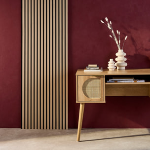 Panneaux muraux acoustiques, tasseaux décoratifs chêne  KYOTO