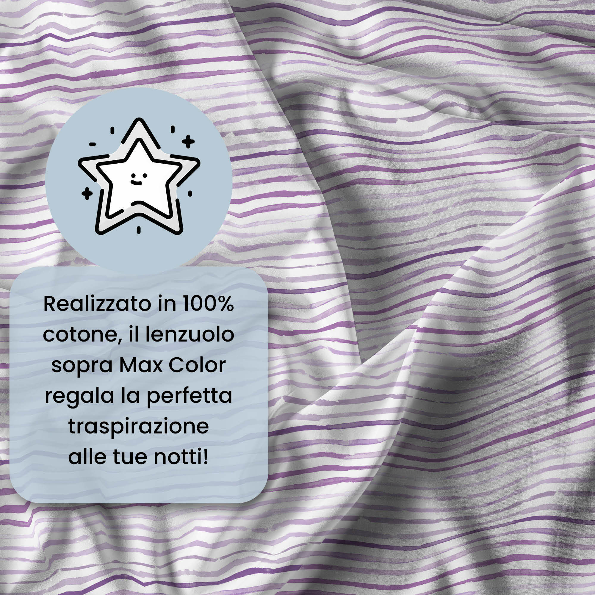 LENZUOLO SOPRA TINTA UNITA MAX COLOR, 100% COTONE - SINGOLO