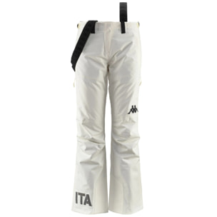 Kappa - Pantalones Mujer Blanco - 6Cento 665 Ita