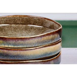 Assiette creuse GENESIS Ø21cm - 6 pièces - Basalte