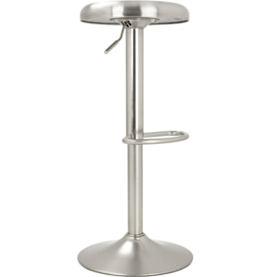 Tabouret de bar Silver 60/82 cm (lot de 2)