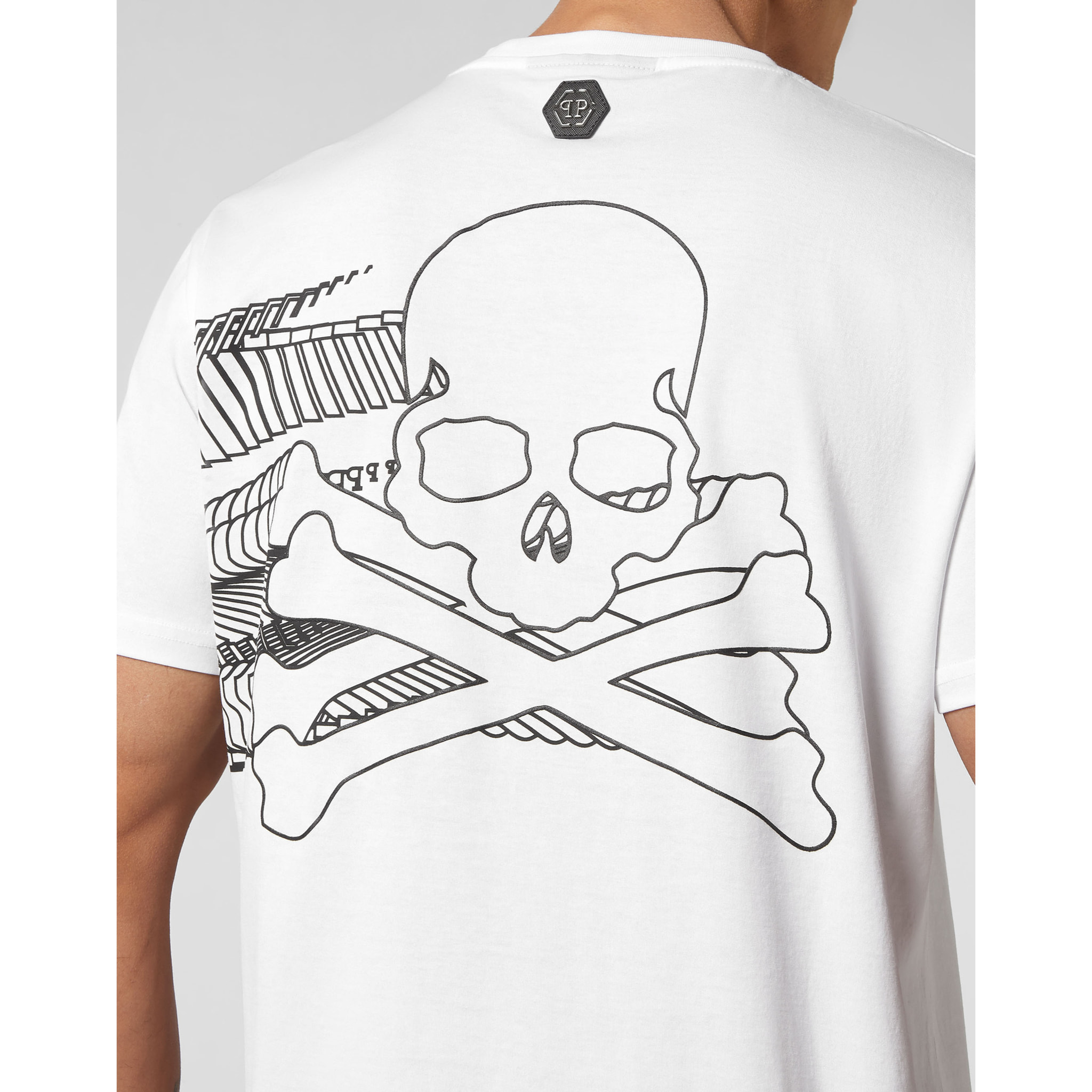 PHILIPP PLEIN Camiseta de cuello redondo SKULL&BONES