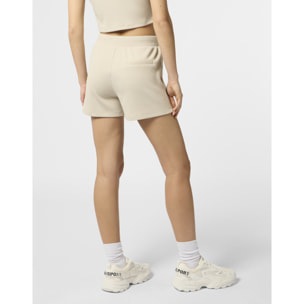 PLEIN SPORT Ribbed Loose Fit Shorts Scratch