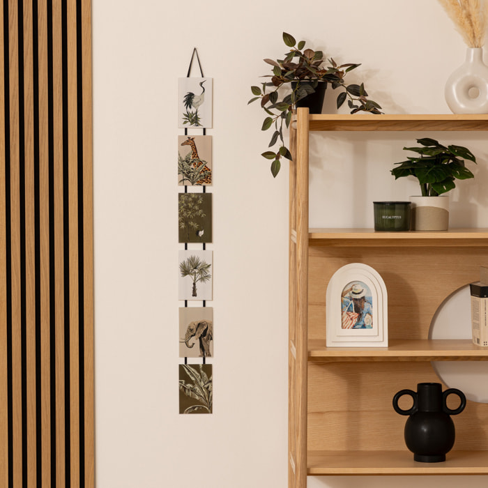 Pêle - mêle - corde - 6 photos H110 cm