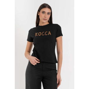 Kocca - T-shirt da donna a maniche corte con girocollo in cotone Donna