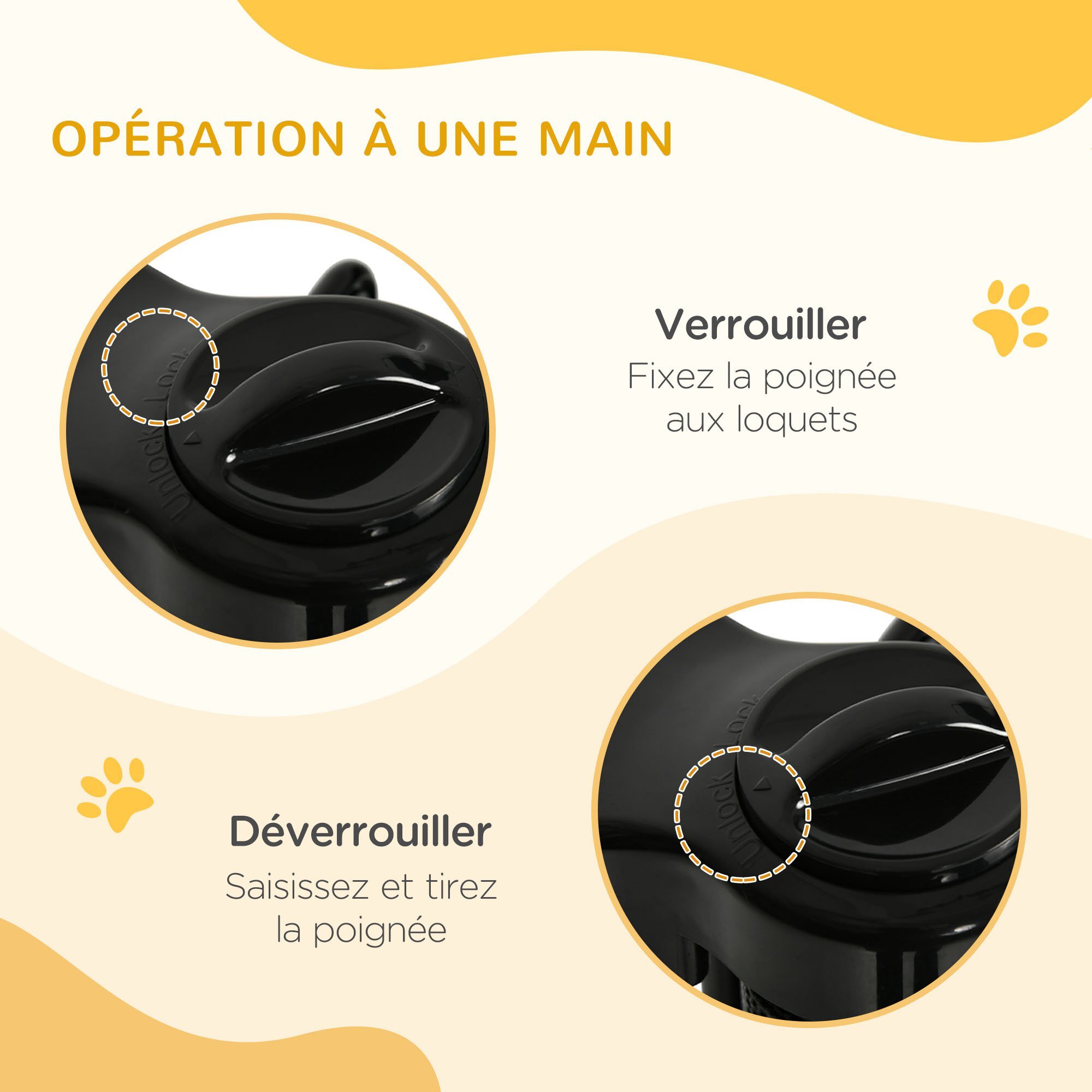 Barrière de sécurité barrière animaux rétractable automatique 1,65L x 0,85H m teslin alu. PVC noir