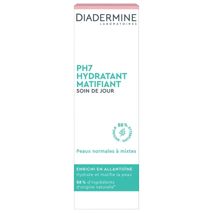 Pack de 2 - Diadermine - Ph 7 Soin De Jour Hydratant Matifiant - 50 Ml