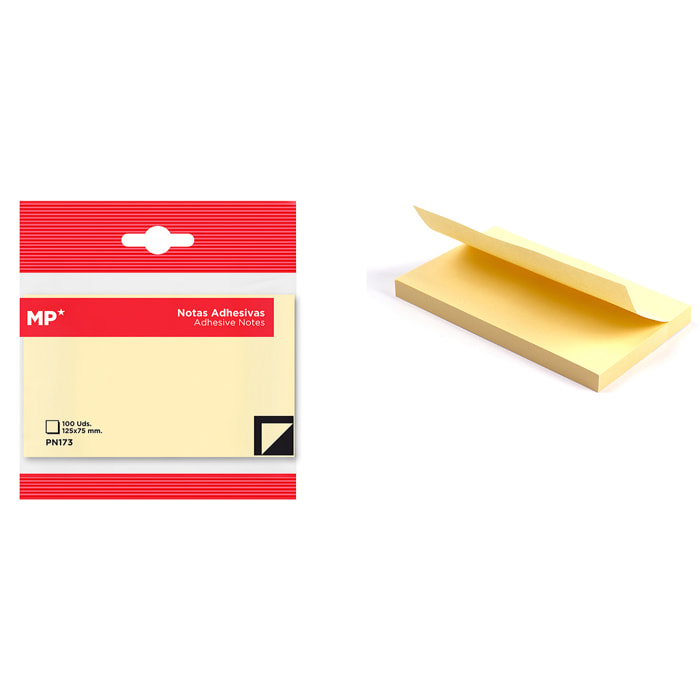 PACK 12 UNITÀ NOTE ADESIVE 125 x 75 mm 100 FOGLI
