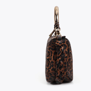 Tracolla Personalizzata Stampa Animalier Manico Metallico
