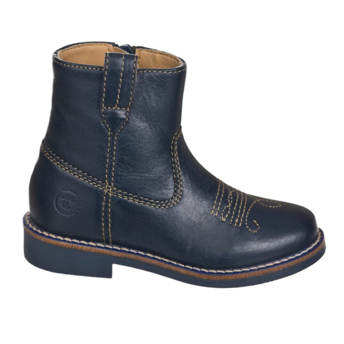 Bota campera en piel