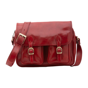 Borsa a tracolla da donna - Modello False - Vera pelle - 32.0 x 23.0 x 15.0 cm