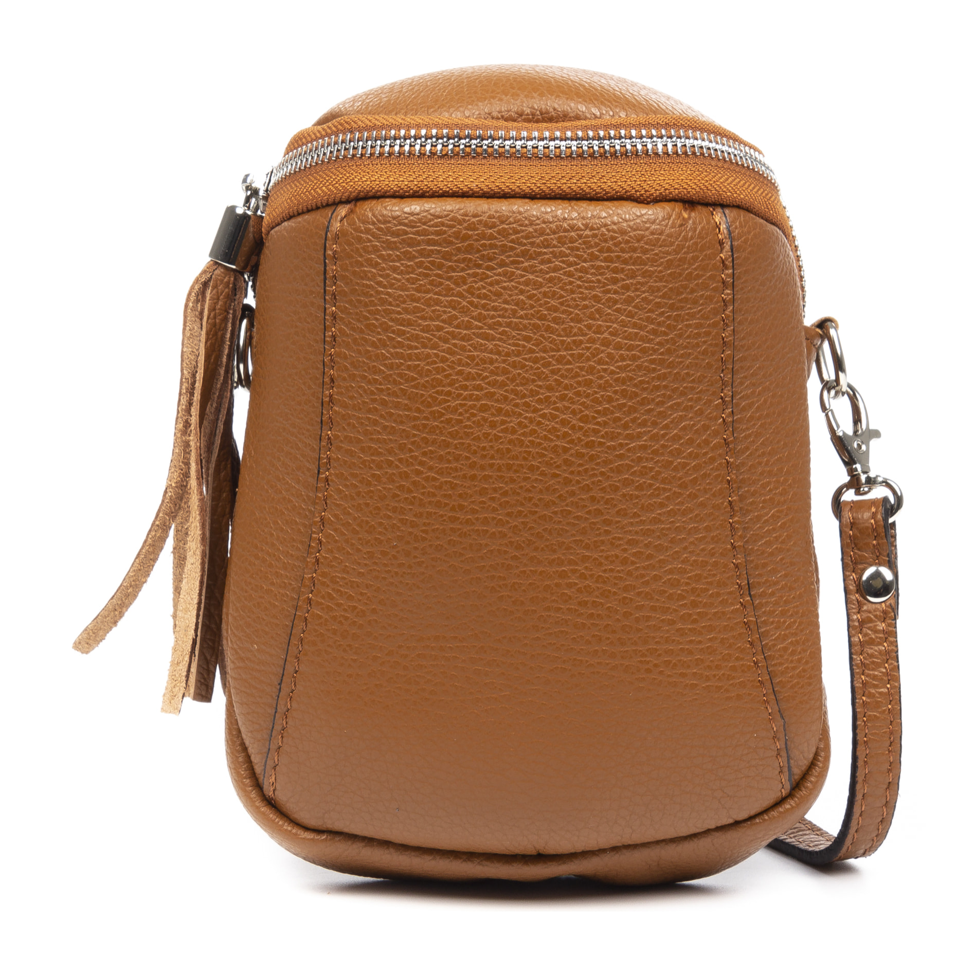 Agugliano borsa a tracolla donna. Pelle autentica Dollaro.