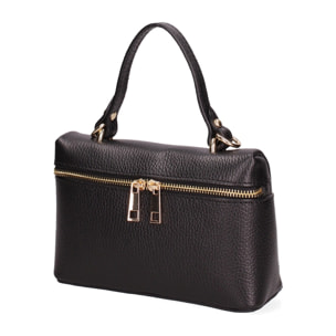Borsa a mano da donna - Modello False - Vera pelle - 20.0 x 13.0 x 7.0 cm