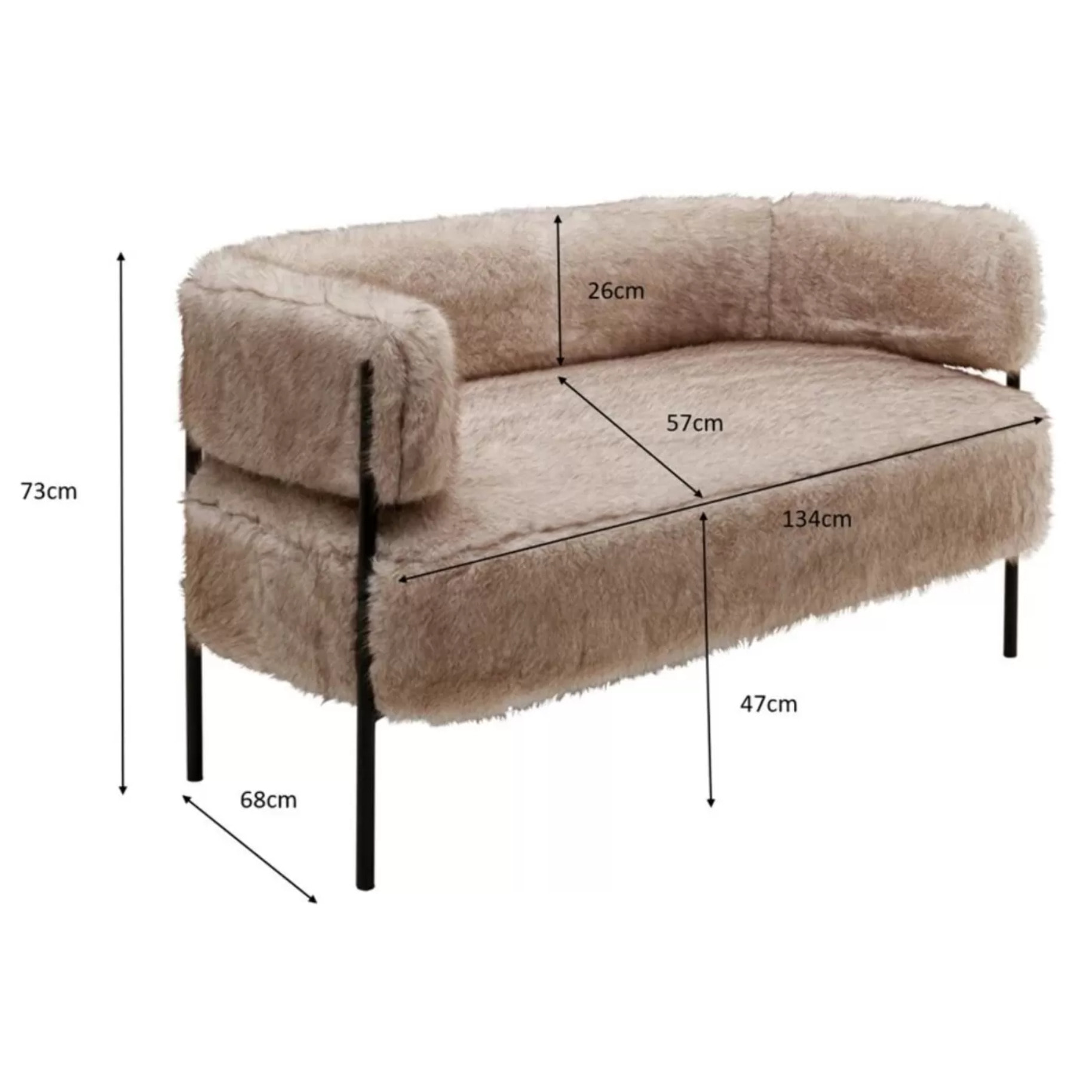 Canapé Lilja Soft 2 places Kare Design