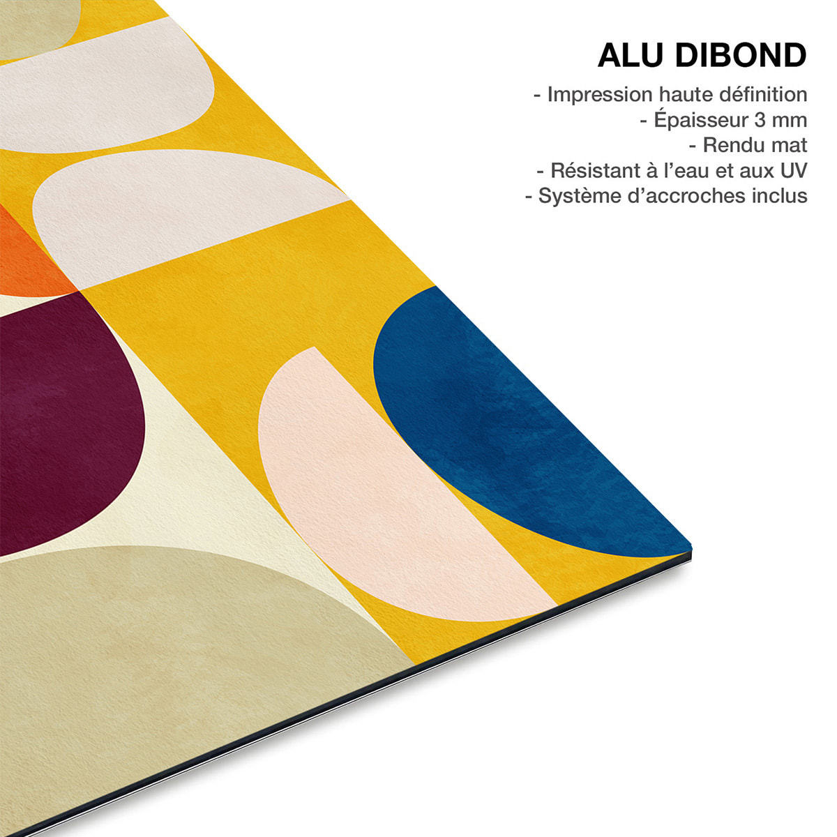 Tableau art abstrait Vivid composition Tableau alu Dibond