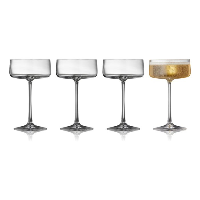 Set de 4 coupes à champagne Zéro 26 cl