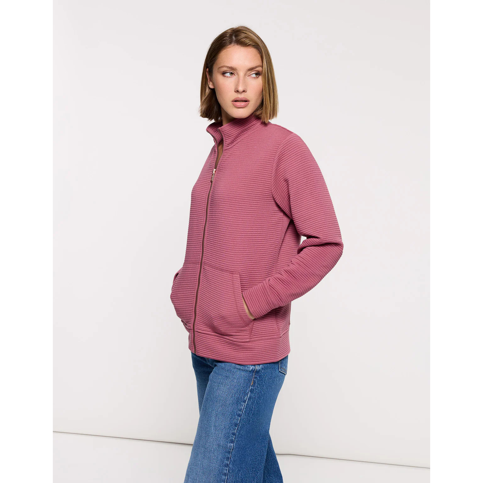 Chaqueta Cremallera Rosa - Tigia