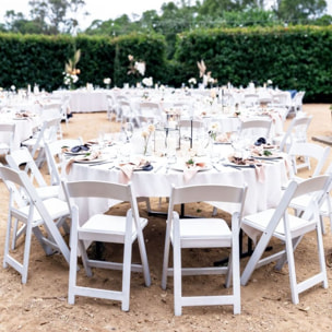 Pack 4 sillas plegables Pleggo Blanco