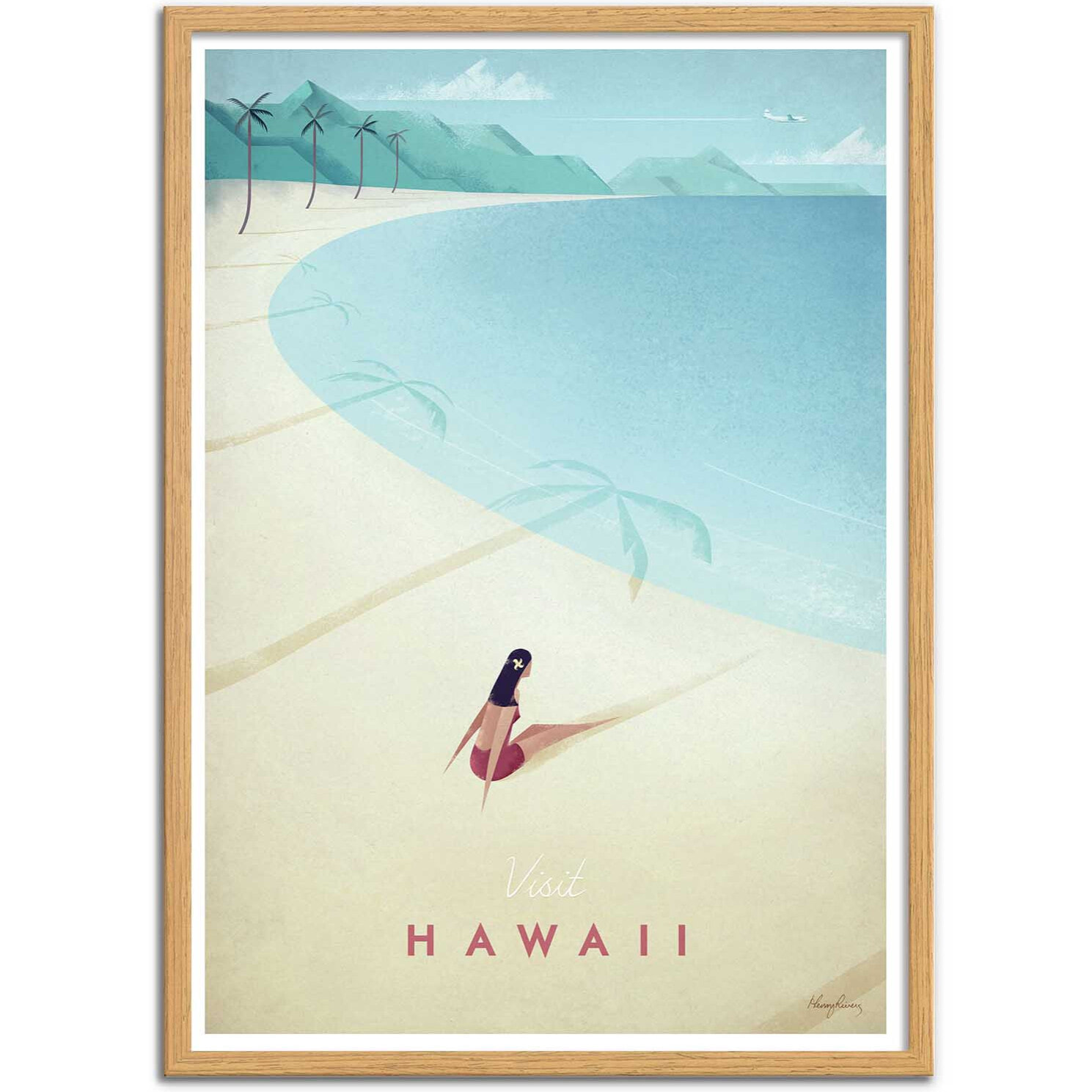 Affiche - Visit Hawaii - Henry Rivers