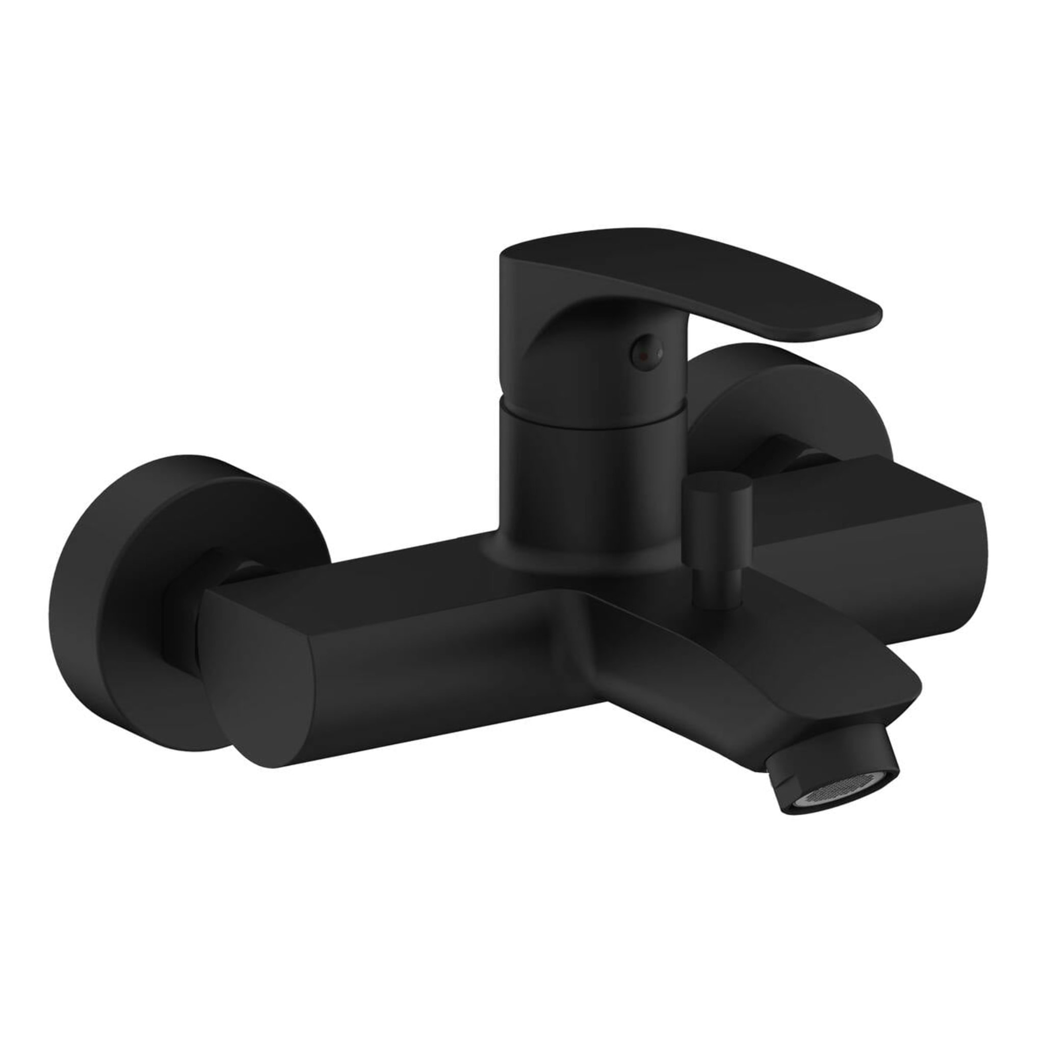 Project mitigeur de baignoire mural 150 mm, à levier, sans set de douche, noir mat (SATBSPRO222C)