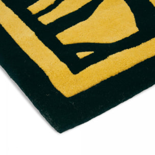 Tapis salon et chambre fait à la main en laine motif abstrait YOIL