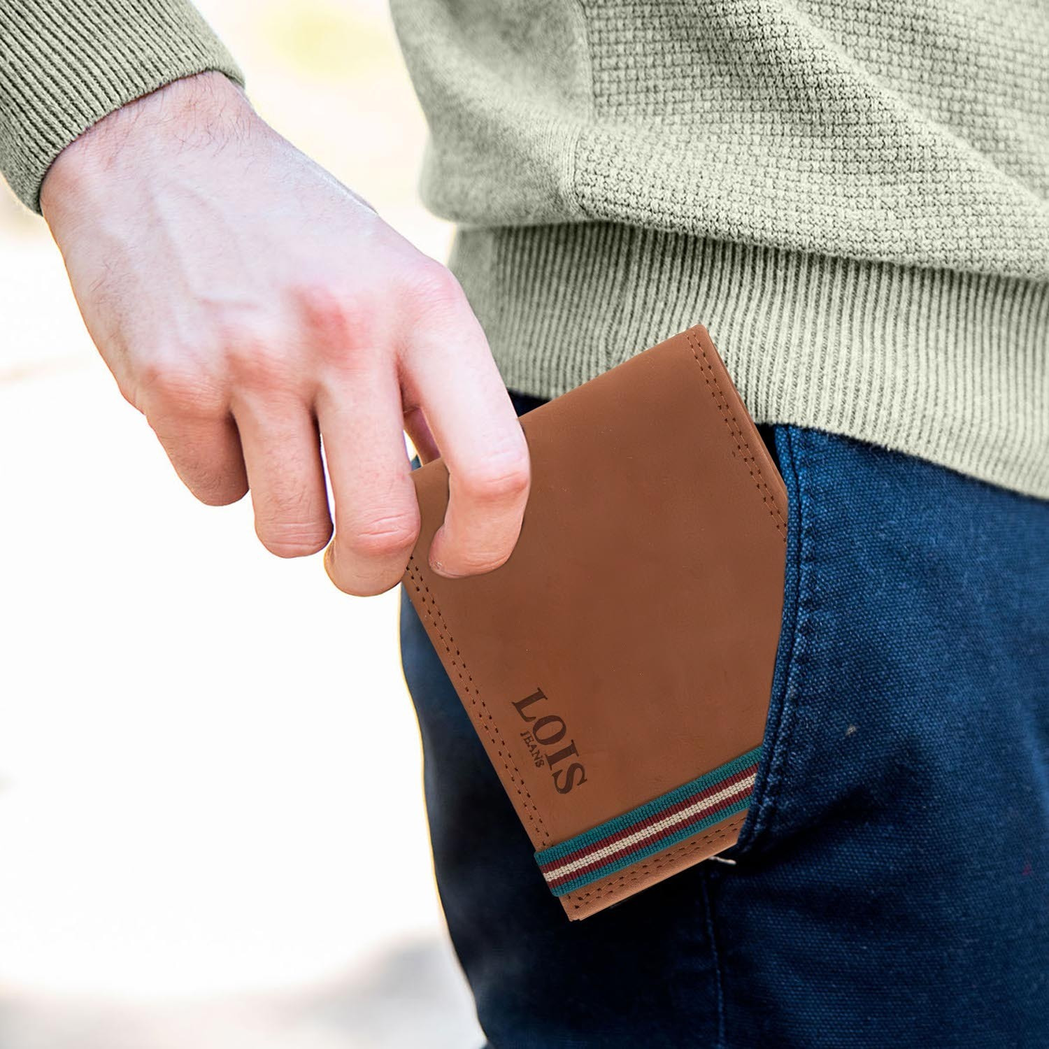 Cartera Hombre Piel Lois Delray Marron