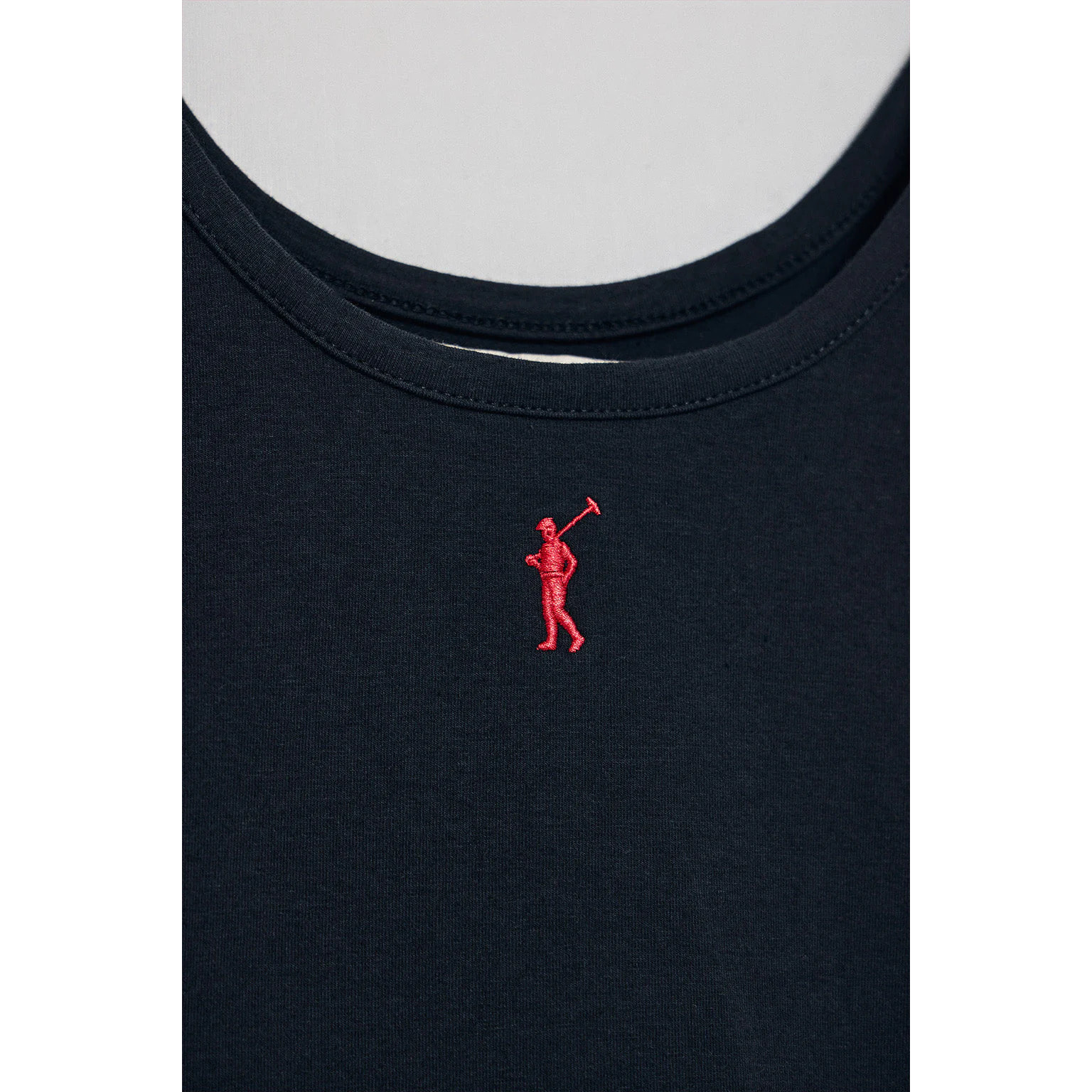 Canotta blu marino con ricamo Rigby Go