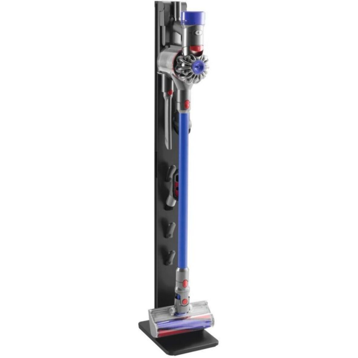 Support de rangement XAVAX Mural fixation universelle aspirateur balai noir