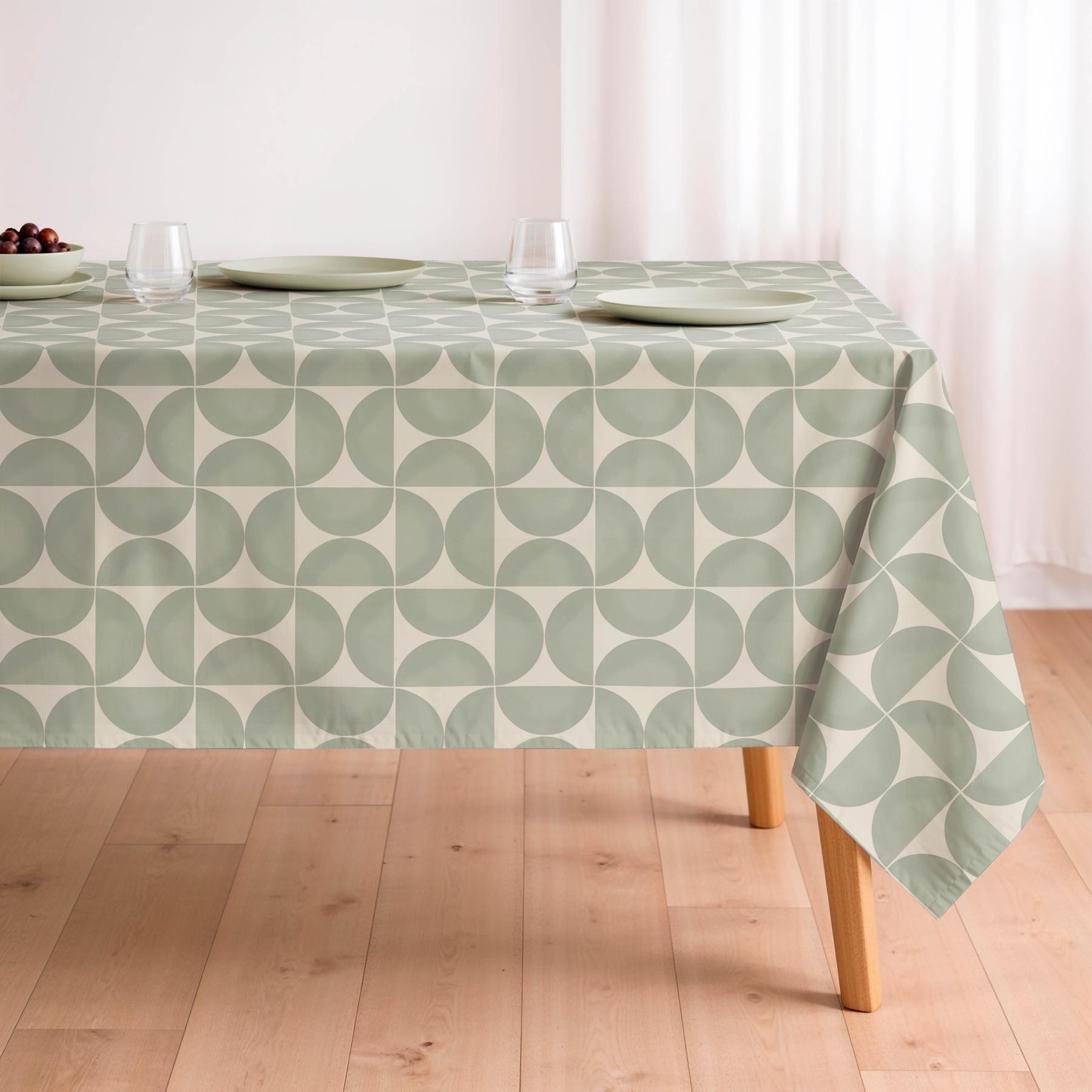 Nappe anti-taches HENRY VERT - en 100 % coton