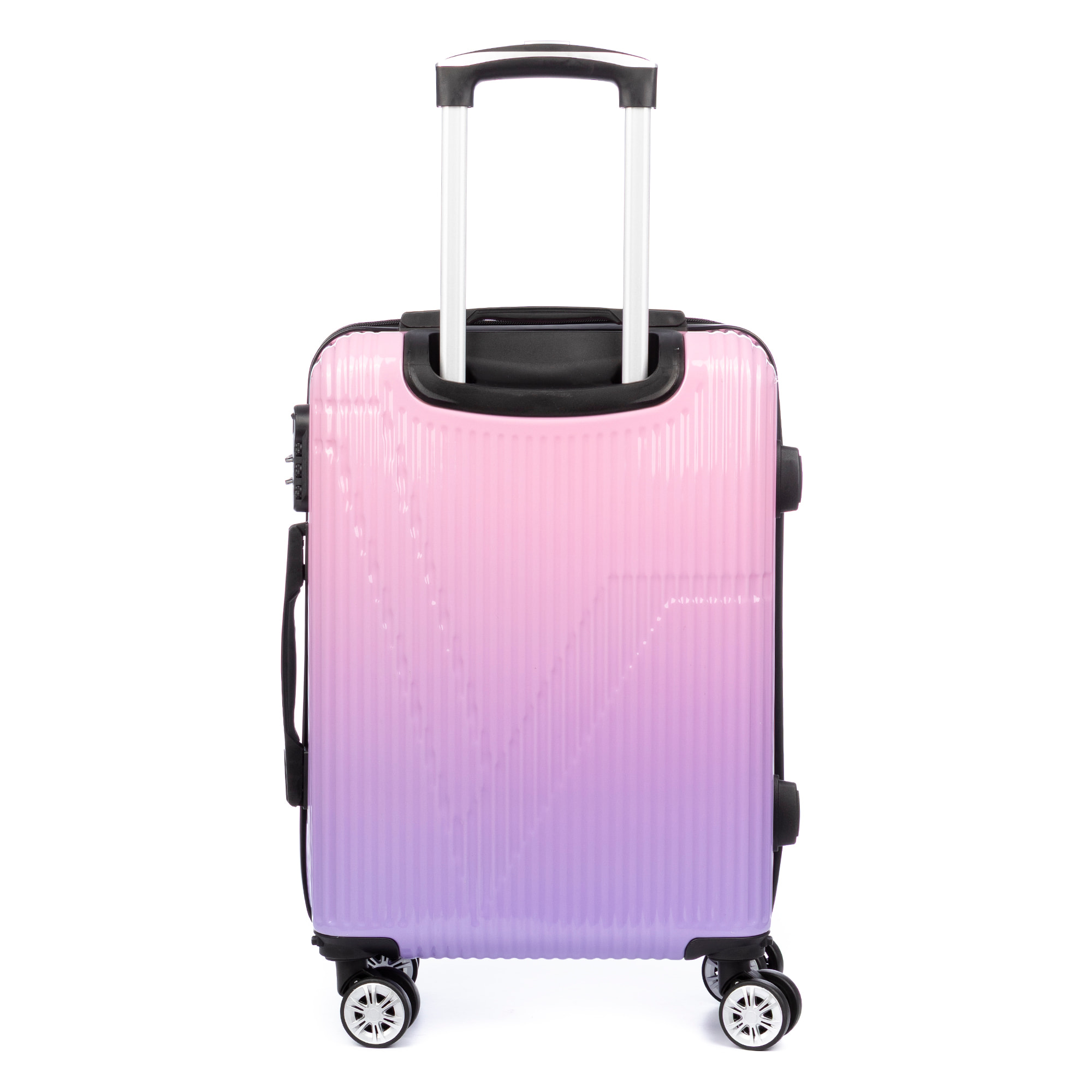 Valigia da cabina trolley in PP resistente agli urti. Chiusura numerica, 4 ruote doppie rimovibili e girevoli a 360°.