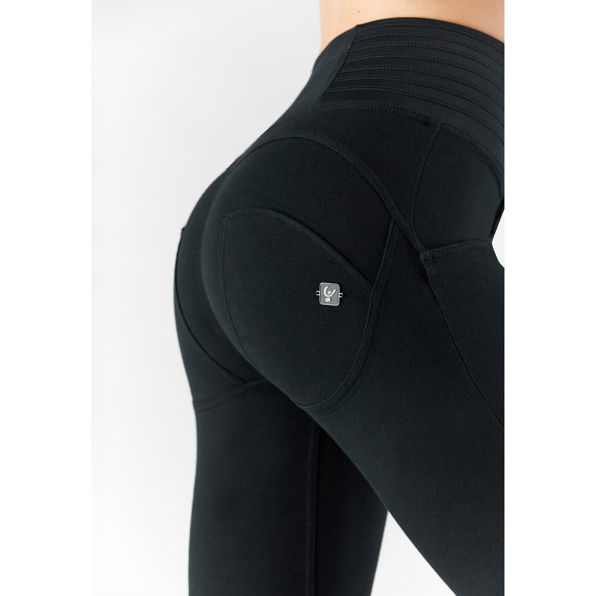 Pantaloni push up WR.UP® 7/8 vita super alta e impunture