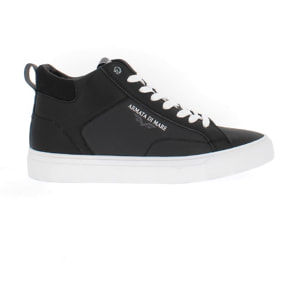 Armata di Mare Scarpe Uomo High Sneakers Casual con Soletta Rimovibile in Memory Foam AMU SS23D332 Black