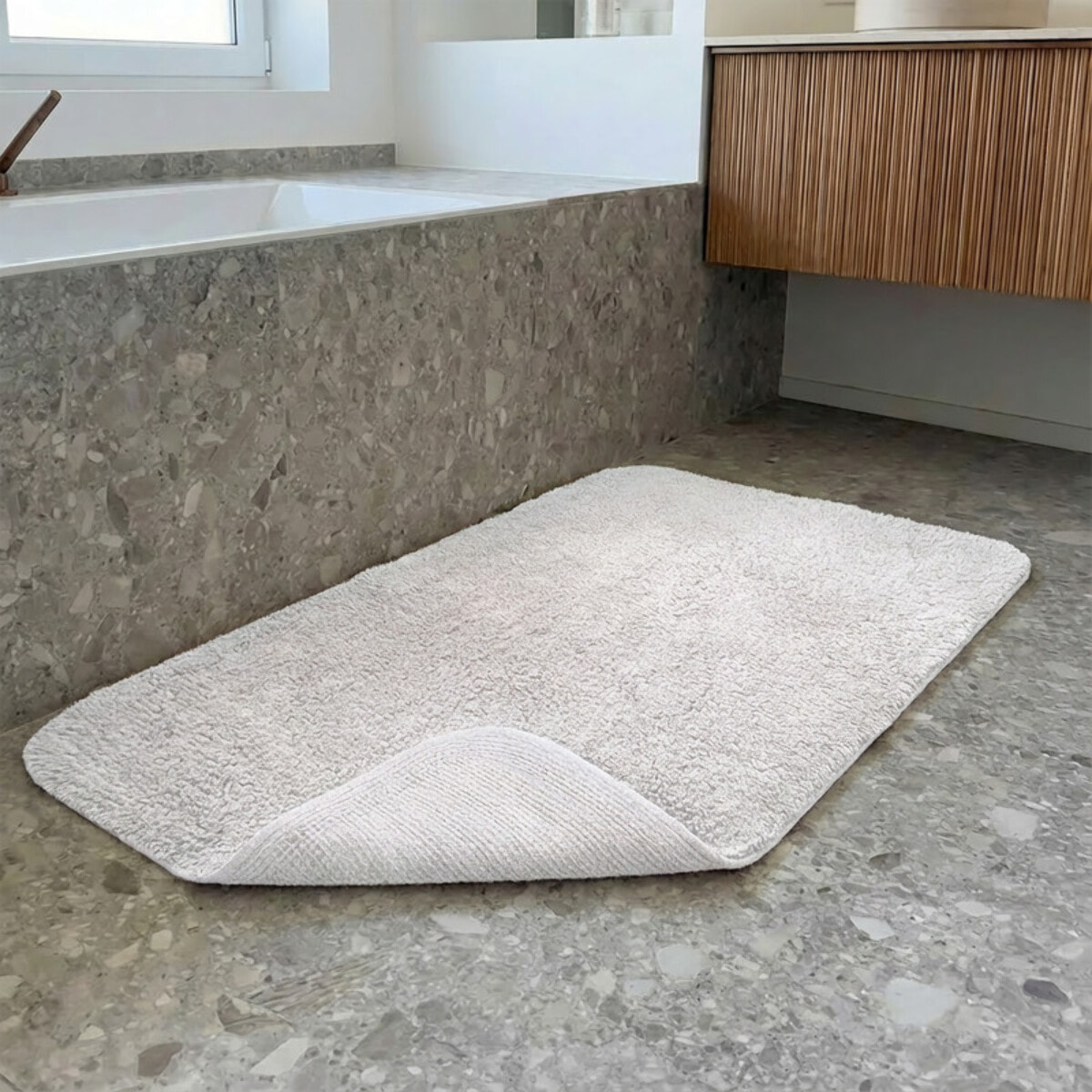 Spirella Tapis de bain Coton CAMPUS 50x70cm Blanc