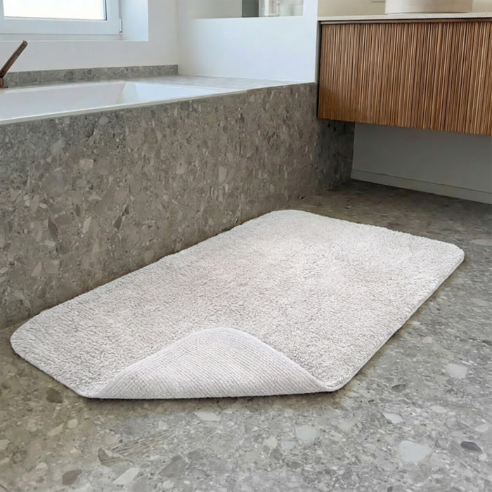 Spirella Tapis de bain Coton CAMPUS 50x70cm Blanc