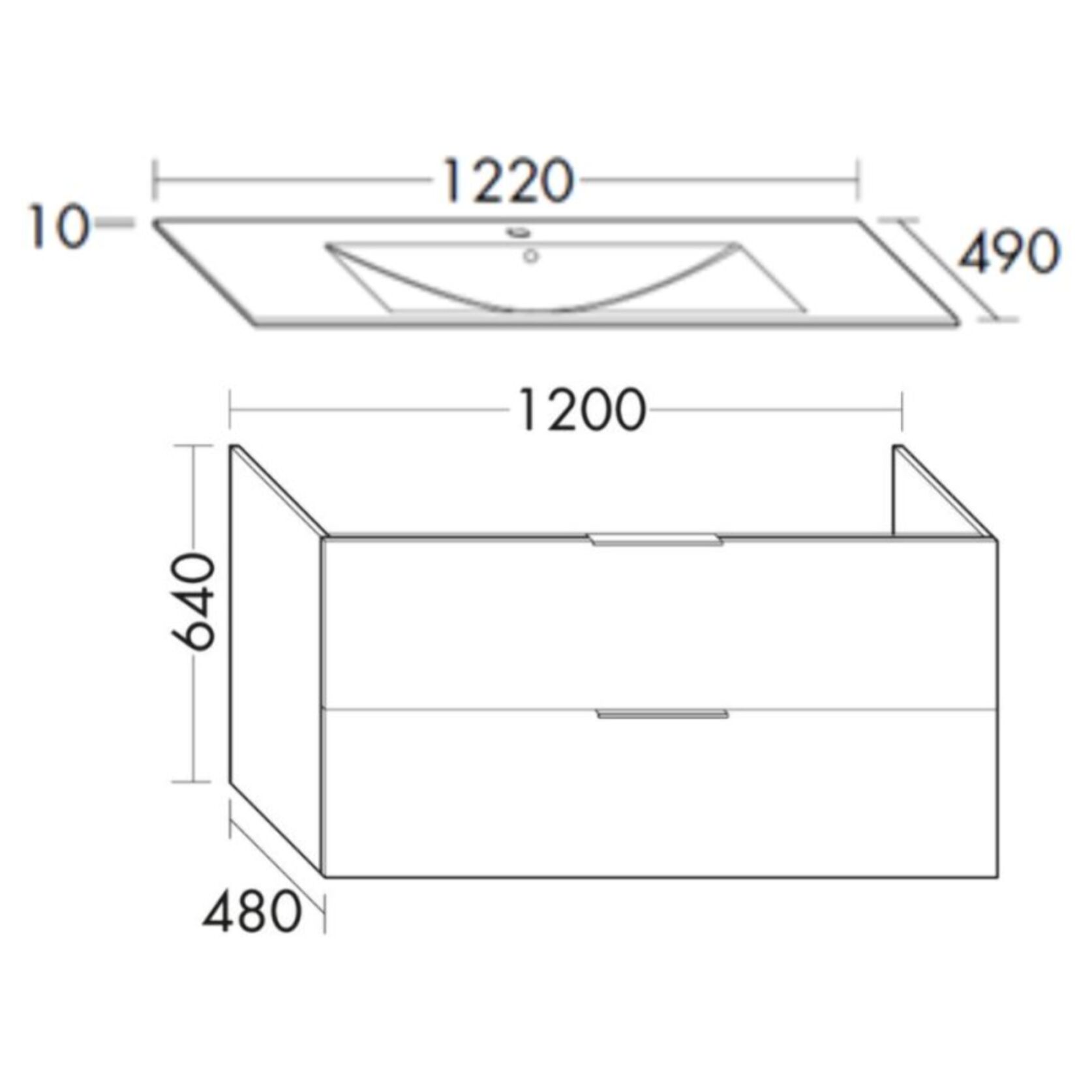 Meuble de salle bain120 cm BURGBAD Olena chêne clair