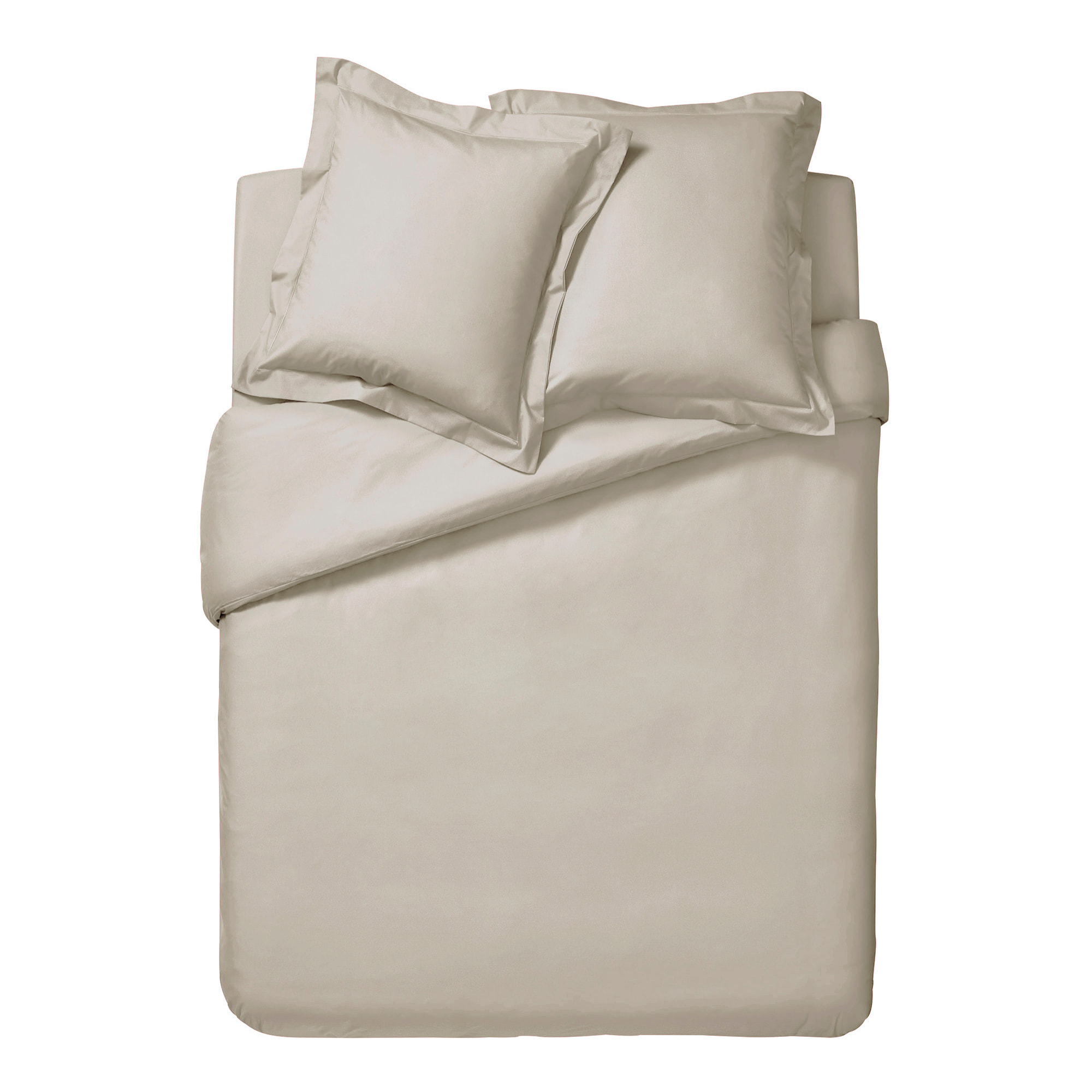 Housse de couette unie en percale de coton, PREMIÈRE, Lin