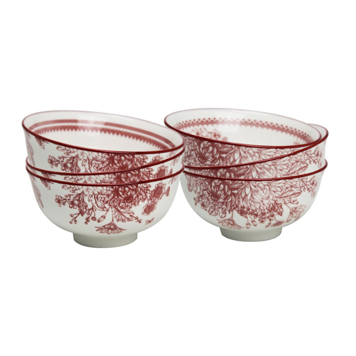 Lot de 6 bols médiums, LOUISE