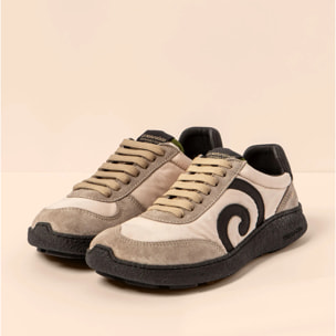 Zapatos N5435A MULTI MATERIAL CREAM/OROEL color Cream