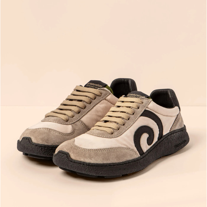 Zapatos N5435A MULTI MATERIAL CREAM/OROEL color Cream