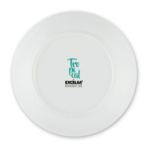 Service de table 18 pièces Excelsa – Tropical, Porcelaine Multicolore
