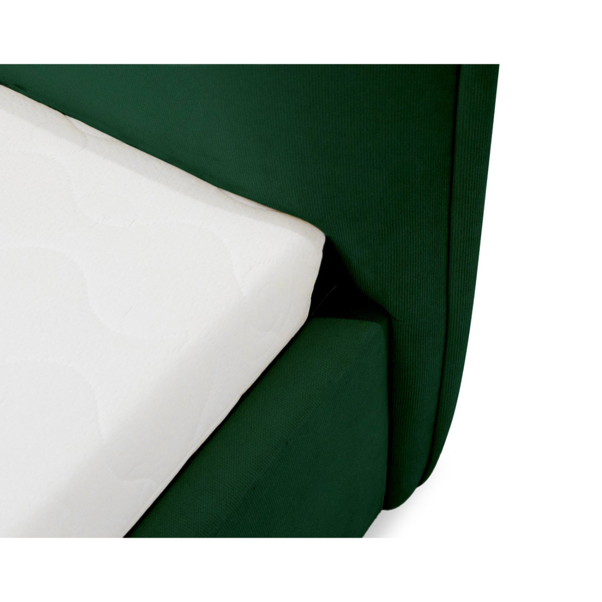 John - lit coffre - 180x200 cm - en velours - sommier inclus - Vert