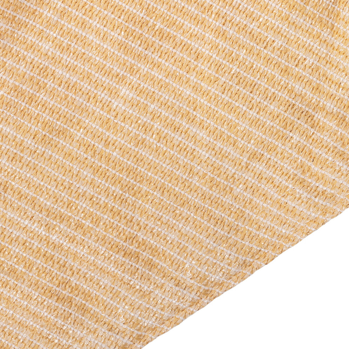 Voile d'ombrage triangulaire beige 5x5x5m