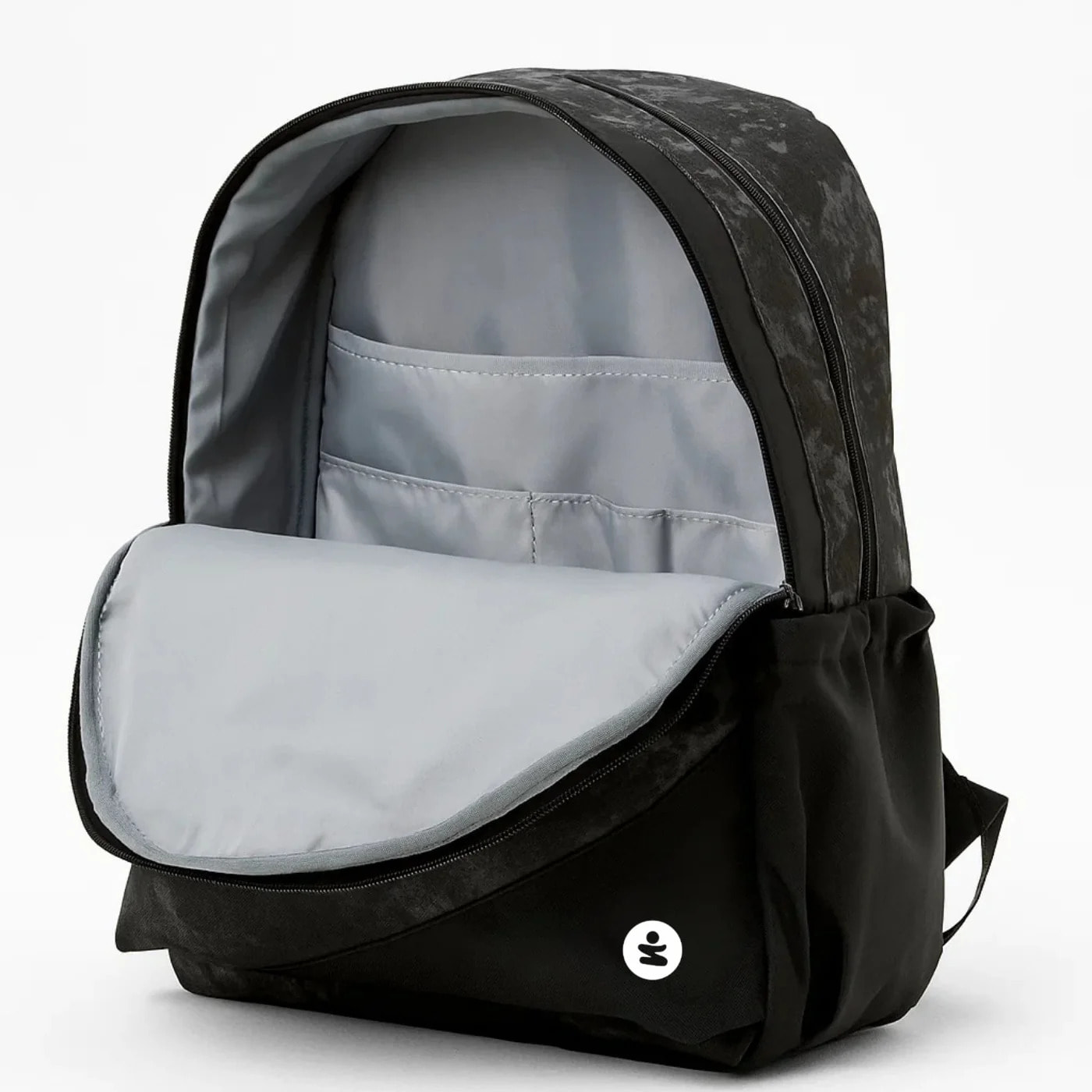 beSmart - ZAINO PRO DOPPIO SCOMPARTO MARBLE NERO