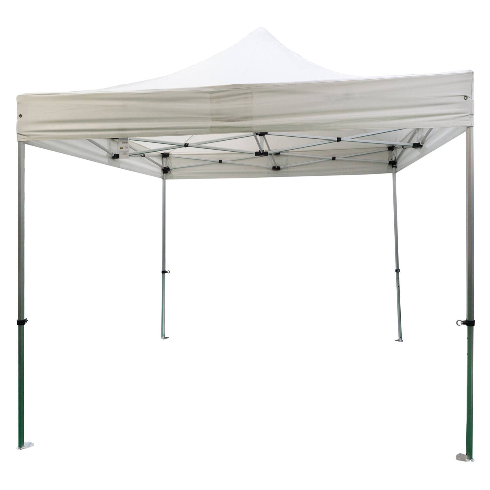 Gazebo estensibile per esterno, colore bianco, 300 x 300 cm