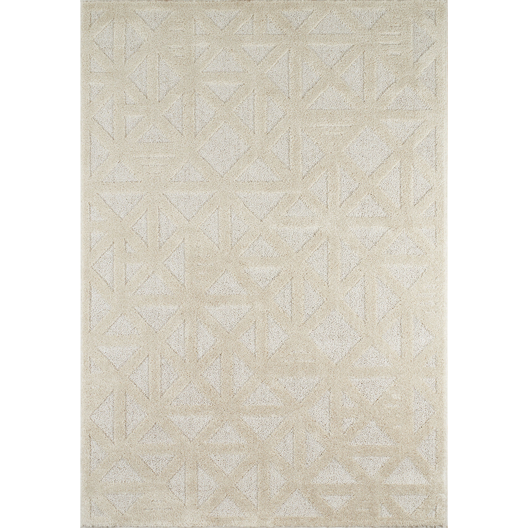 HARMONY - Tapis moderne géométrique avec poils en relief