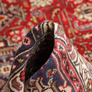Tapis d'orient oriental, noué main, laine et soie, ARAJU